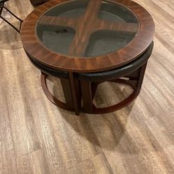 Coffee Table With Stools