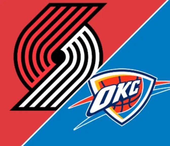 Portland Trail Blazers Vs OKC Tickets *10 ROWS BEHIND VISITORS BENCH*