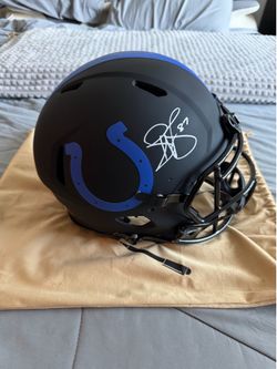Colts autographed helmet