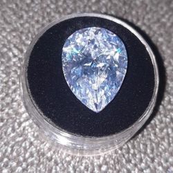 NEW 9CT Loose White Moissanite Pear Shaped Flawless