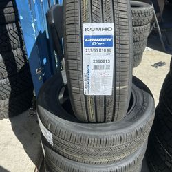 235/55/18 KUMHO CRUGEN / 4 new tires / installed ✅