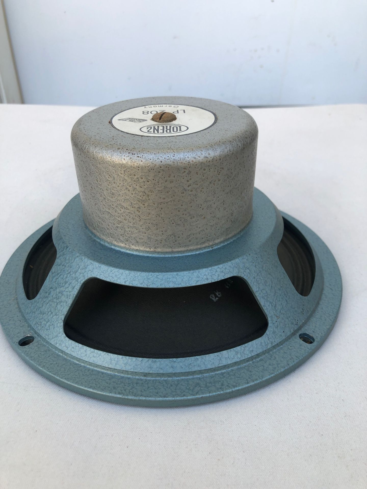 Vintage Lorenz LO 208 Full Range 8” Loud Speaker From The 1950s Made In Germany.