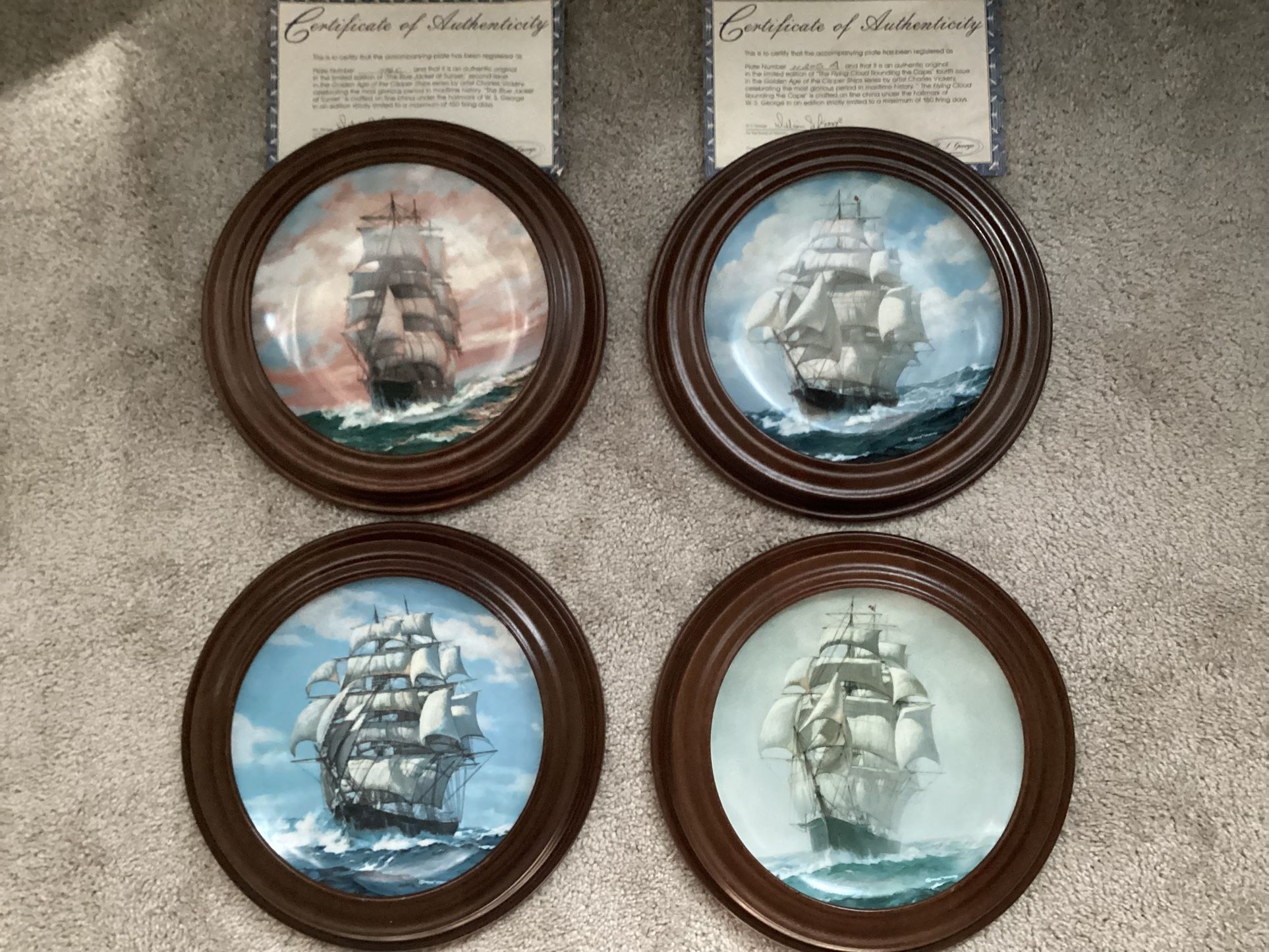  Plates Clipper Ships by Charles Vickery $5.00 each