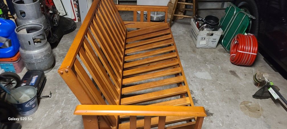 Wooden Futon Excellent Condition