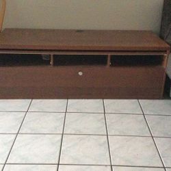 Low Media Console Table With Storage 