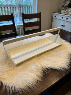 Metal And Wood Serving Decor Tray.