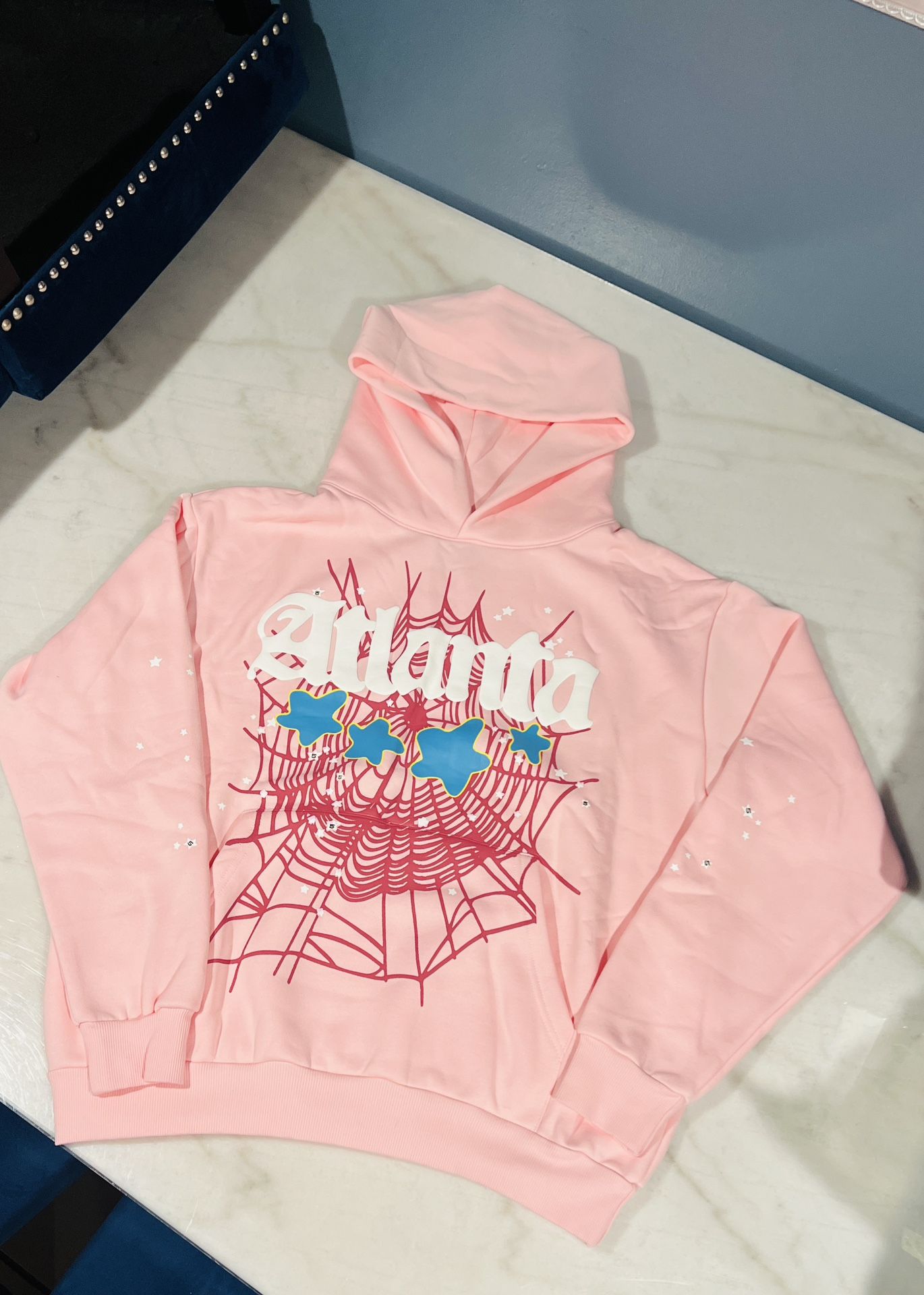 Atlanta/pink Sp5der Hoodie