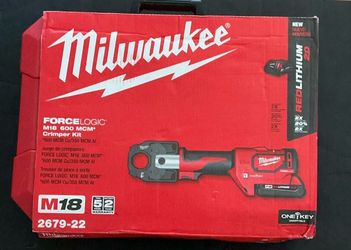 Milwaukee M18 Force Logic 600 MCM Crimper Kit 2679-22 . No Dies