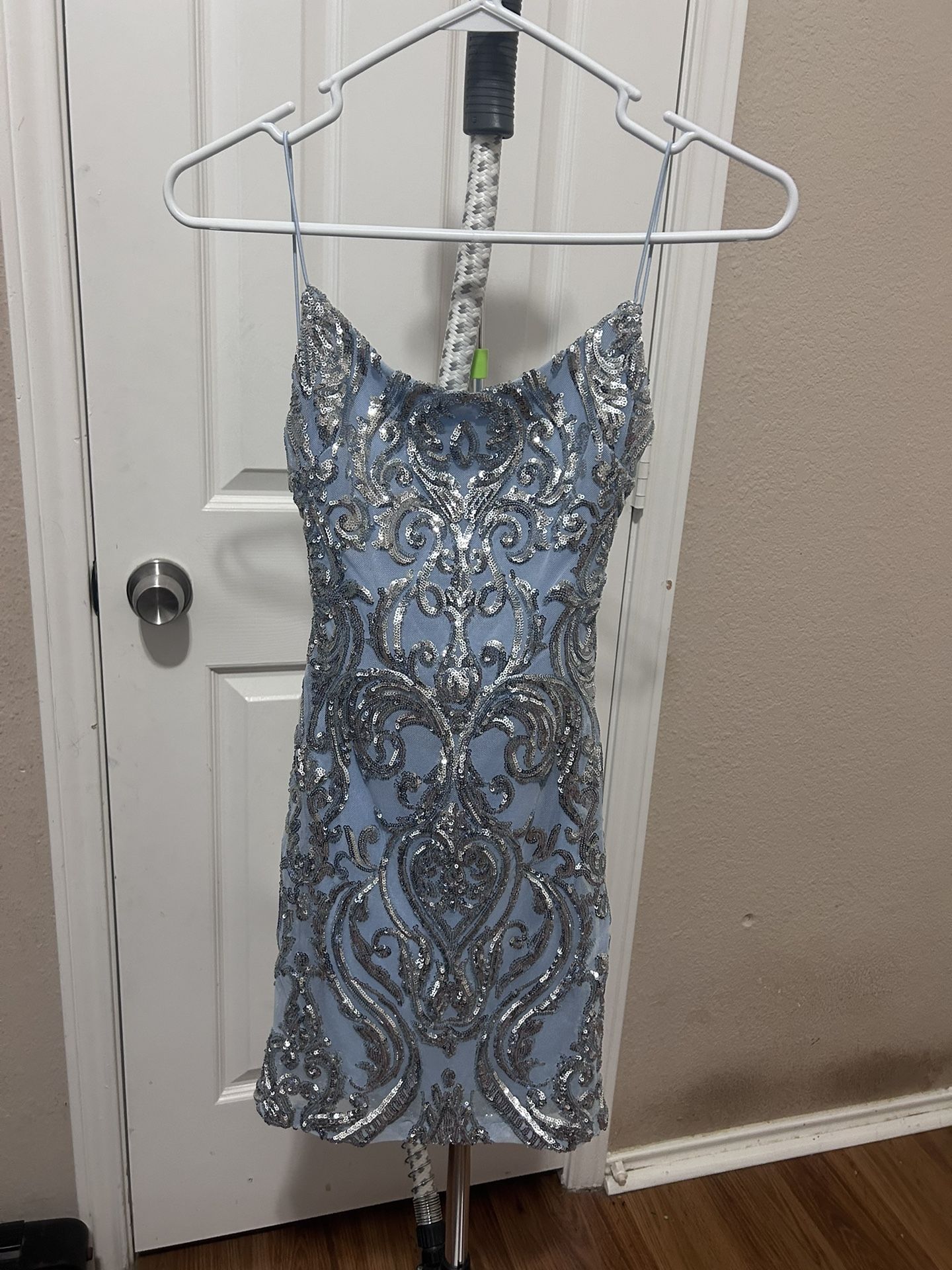 Baby Blue Homecoming Dress