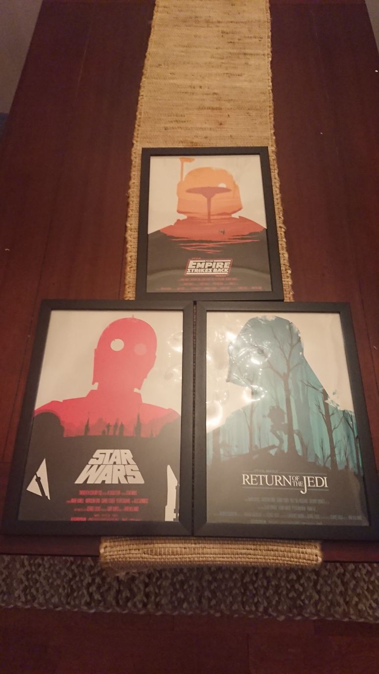 Star wars collectible art frame