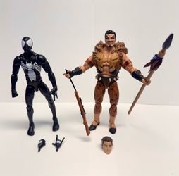 Marvel Legends Black Suit Spider-Man & Kraven Action Figures