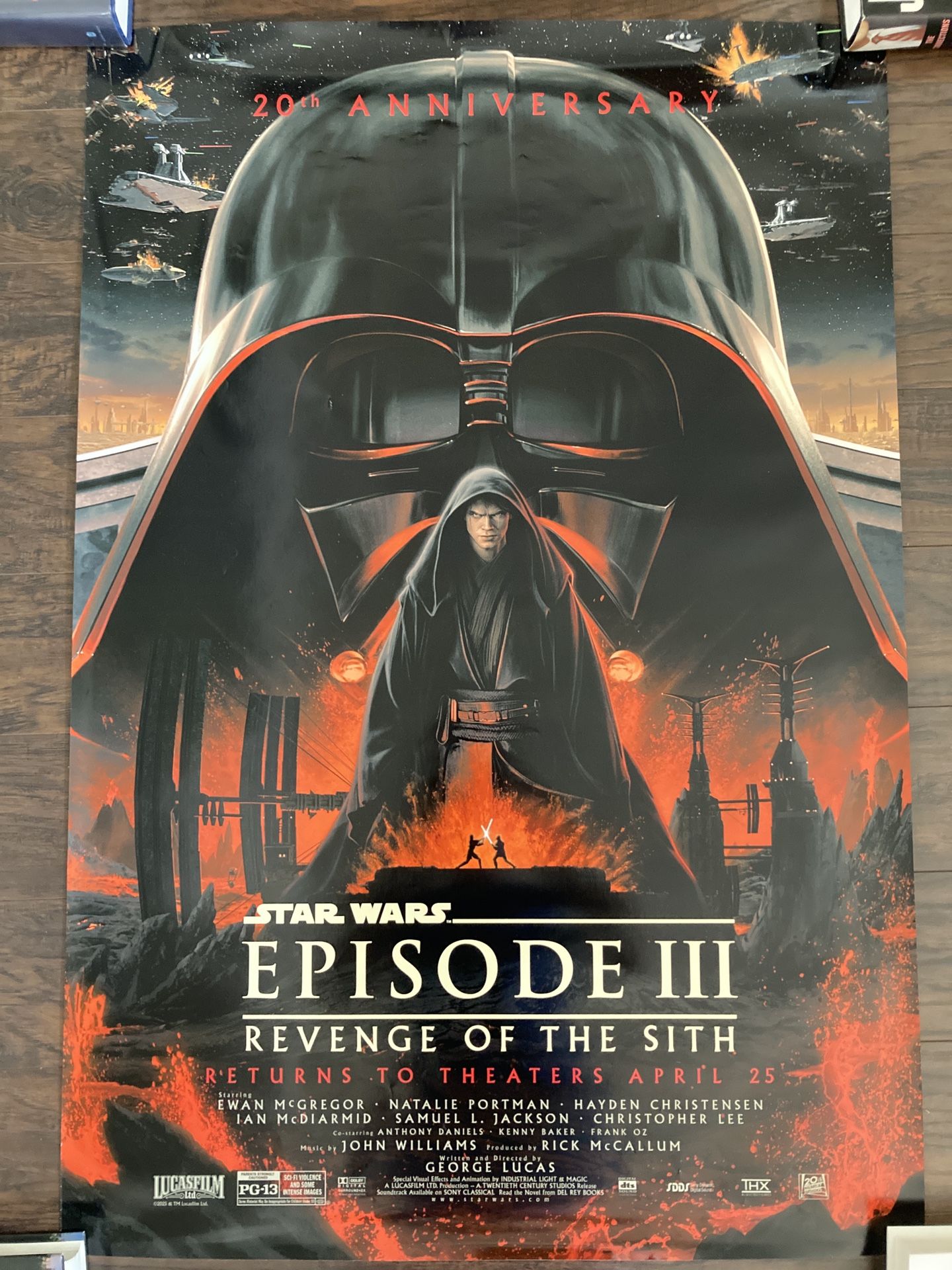 Star Wars Episode III Revenge of the Sith 20th Anniversary Movie Poster