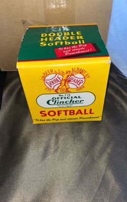 DeBeer Official Clincher Softball No. F12 J DeBeer & Son Double Header Sealed $20