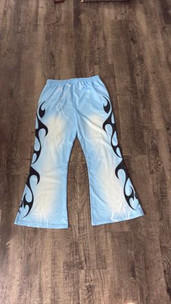 StayHard Blue Flame Pants – Lightning Design / Streetwear