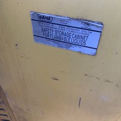 Edsel Yellow Flammable Safety Cabinet 