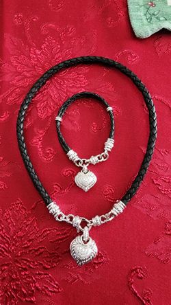 Judith Ripka necklace and bracelet set