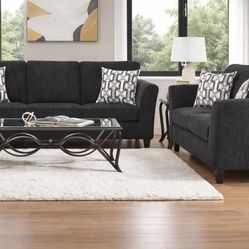 Brand new Dark Grey Sofa and Loveseat set