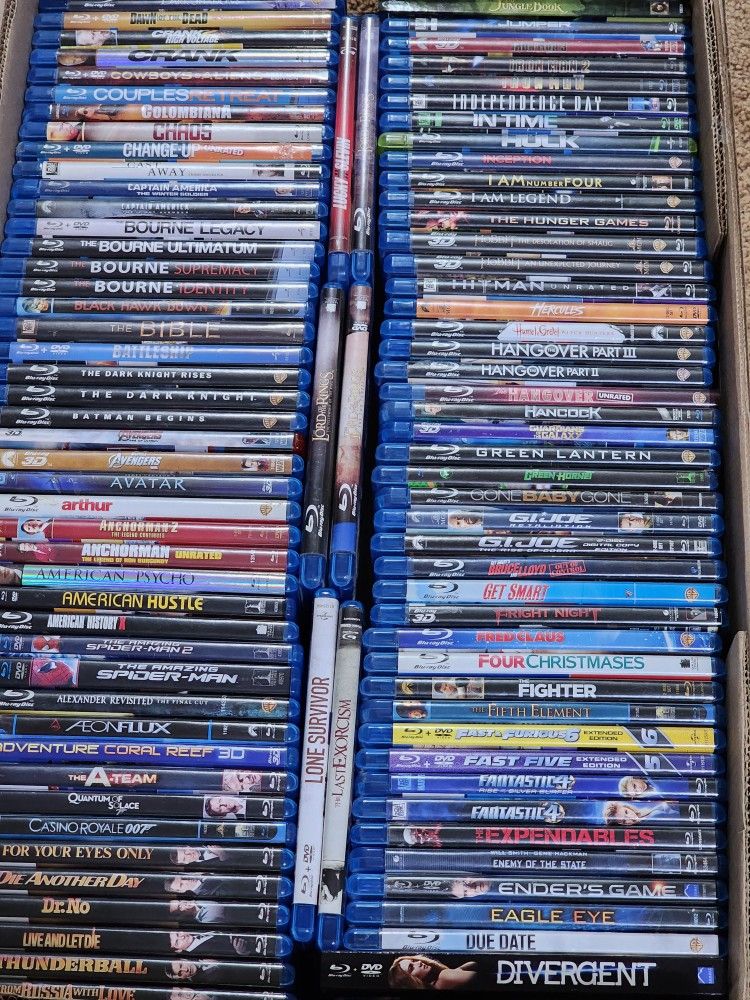 Blu-ray DVD Movies Huge Lot 