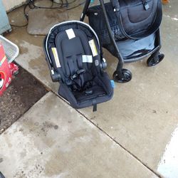 Stroller Car Seat And Base Plate Combo 