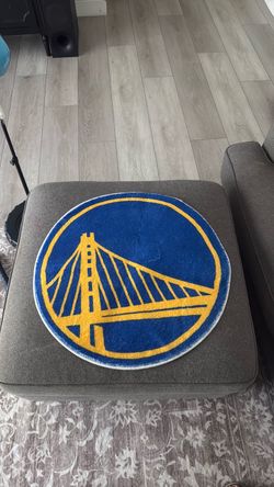 Golden State Warriors Round Logo Rug