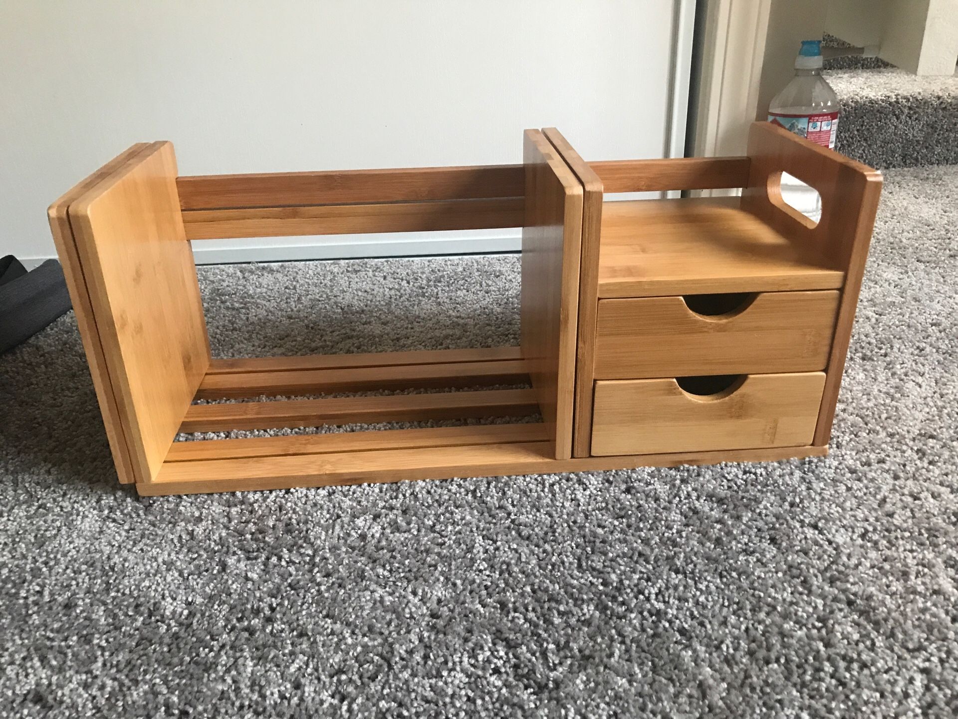 Bamboo desk organizer