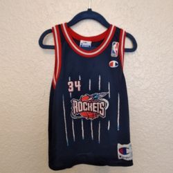 Hakeem Olajuwon Jersey Hardwood Classics Youth 7.  Home Court Jersey From Late 90's 