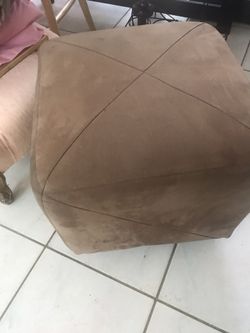 Beautiful suede stool chair