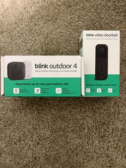 Blink doorbell and outdoor 4 kit - NEW