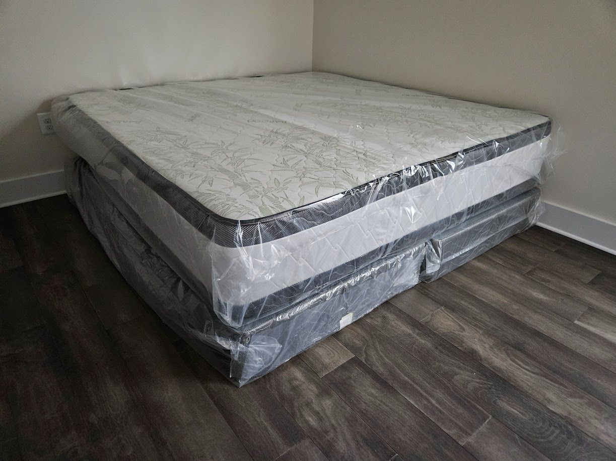 15 to 16 inches thick king jumbo mattress with boxsprings