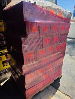 Palette of different types of screws, nuts, self-tapping screws, and washers—the entire palette of 50 boxes EVERBILT brand