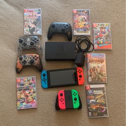 Nintendo Switch With A Bunch Of Accessories (I MUST SHIP IT)