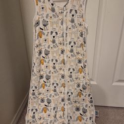 Toddler Sleep Sack XL, 0.5 TOG Lightweight Wearable Blanket, 100% Organic Cotton Muslin, Sleeveless, 2-Way YKK Zipper, OEKO-TEX Certified, Pup