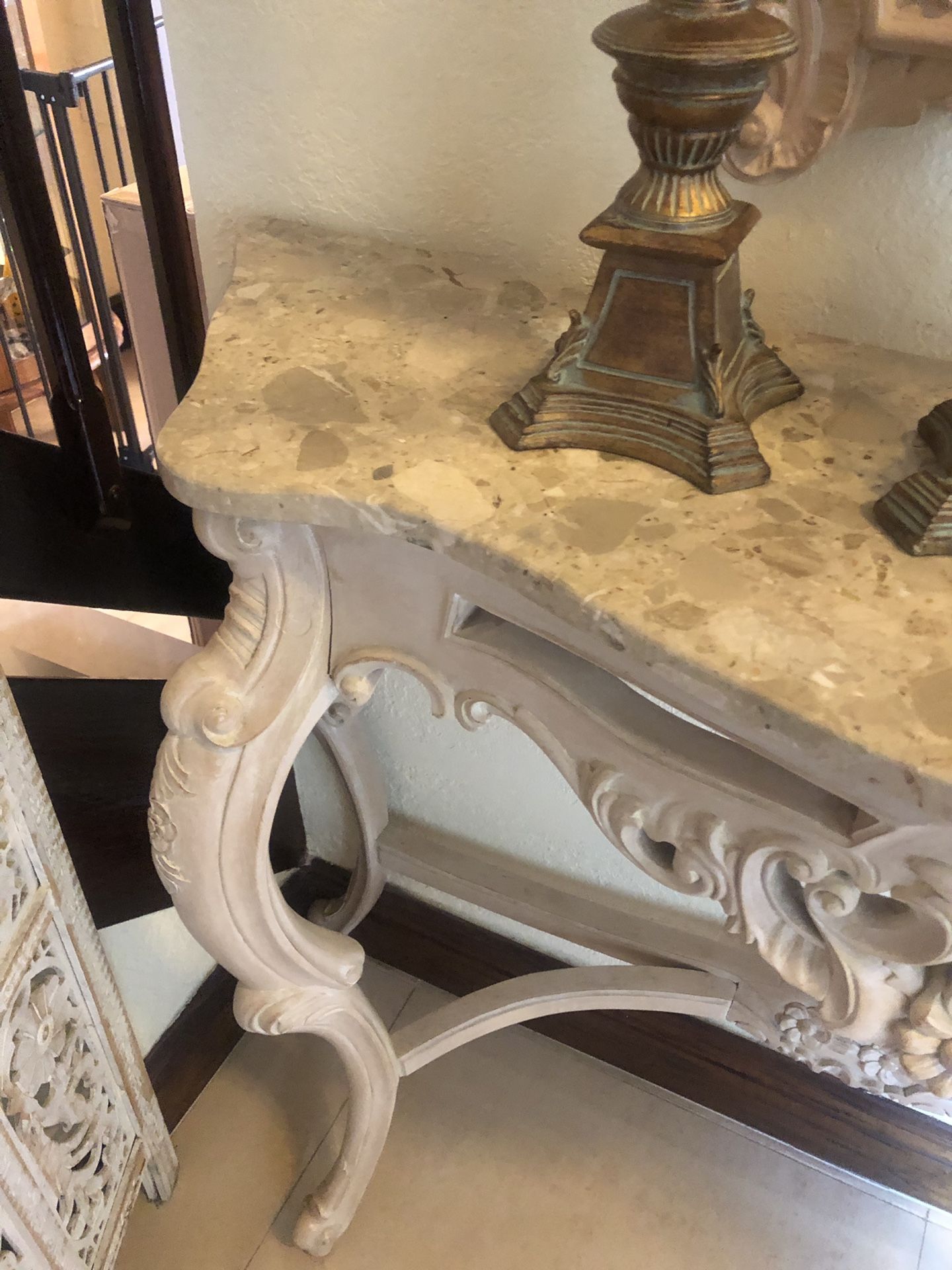 Console Table and Mirror