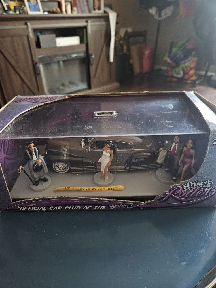 Jada Toys Homie Rollerz 57 Chevy Bel Air Homies 1/24 Car with Figure