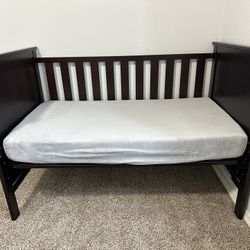 Convertible Crib/Toddler Bed with New Mattress