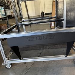 Hooke Road Door Holder Hardtop Storage Sliding Cart Movable Rack for 1 Jeep Wrangler TJ JK JL Gladiator JT & 2021-2024 Ford Bronco (2/4 Doors 