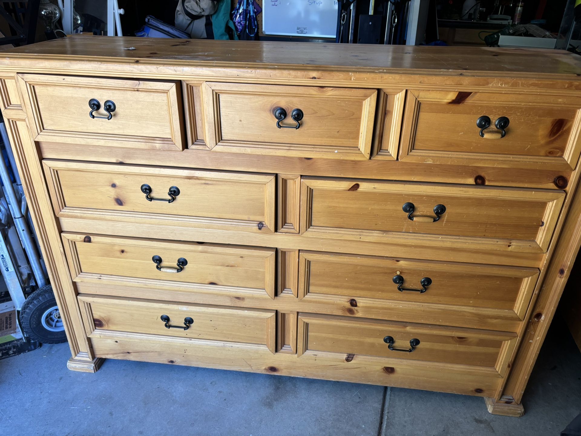 9 Drawer Solid Wood Dresser
