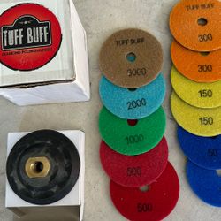 Diamond Polishing Pads - 11 Piece Set - 4" Inch Pads