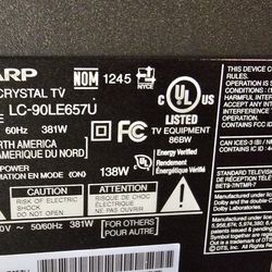 90" SMART TV Sharp AQUOS