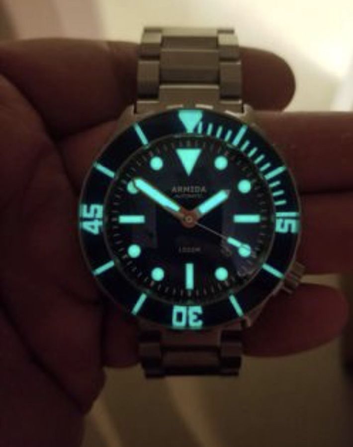 NEW Armida A1 1000M Diver Swiss Automatic 45mm Men's Watch