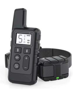 Remote Dog Training Collar, 100D Bark Shock Collars IPX7 Waterproof with 1640ft Distance,3 Training Modes,for Small Medium Large Dogs