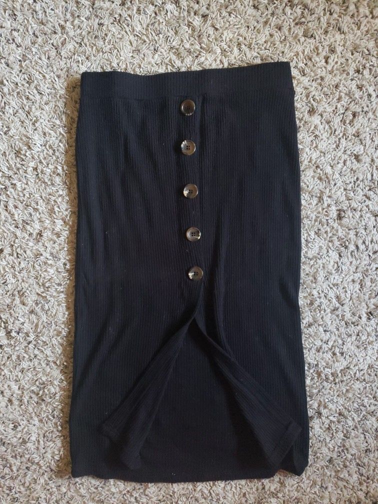 Knee High Black Pencil Skirt Very Soft!