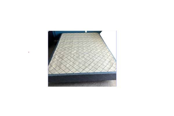 Queen Box Spring with Metal Bed Frame