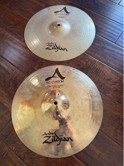 Zildjian A custom 14 inch high hats