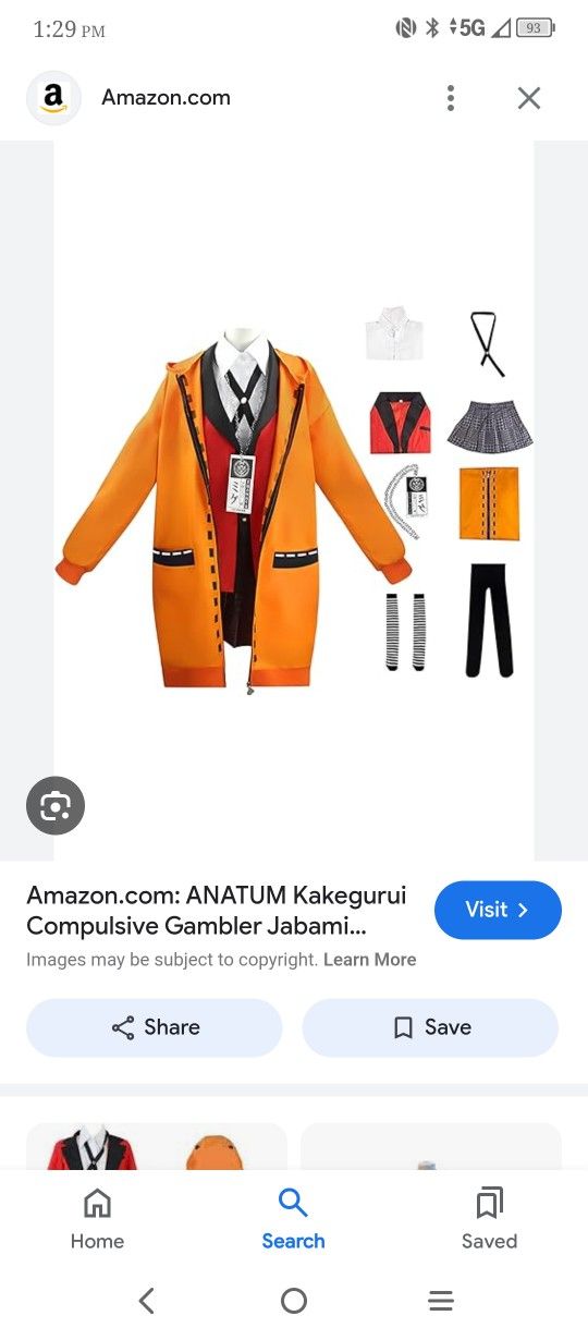 Halloween Anime Costume