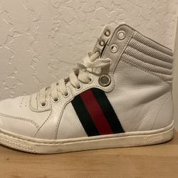 White Gucci Hi Top Sneakers