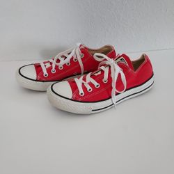 Converse Shoes Chuck Taylor All Star Red/White Sneakers Womens 8 Men's 6