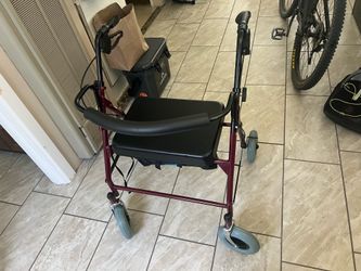 Walker with chair