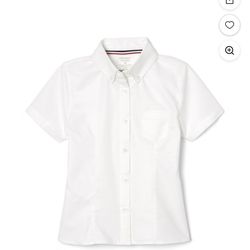 French Toast Girls School Uniform Short Sleeve Oxford Shirt, Sizes 14