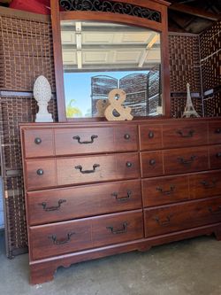 Ashly Furniture Dresser with Mirror all the drawers work good